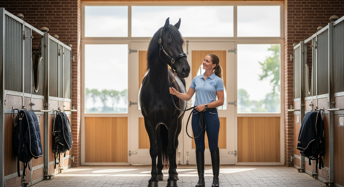 Hippische professional met paard